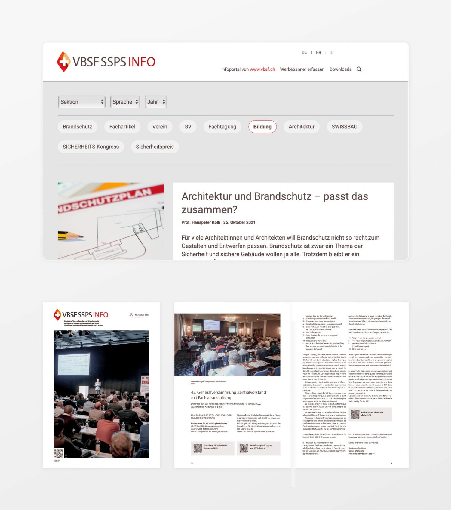 VBSF Info, die neue News-Plattform des VBSF